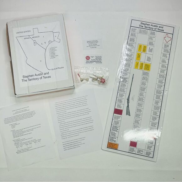 10/$25🦋 Texas Trivia Board Game - Stephen F. Austin & The Territory of Texas - Picture 7 of 16